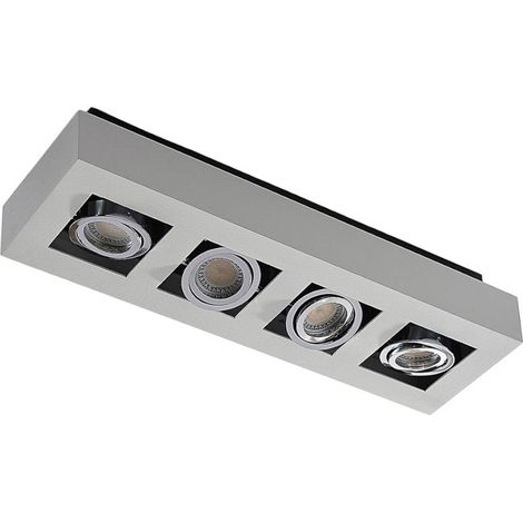 Spotlight "VINCE" aus aluminium / grå / zink für hall von Arcchio