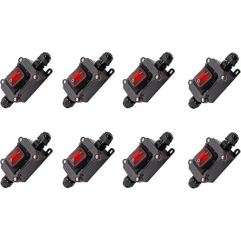 Interrupteur en ligne étanche IP67 8X 12V CC 20A haute puissance (1/5)
