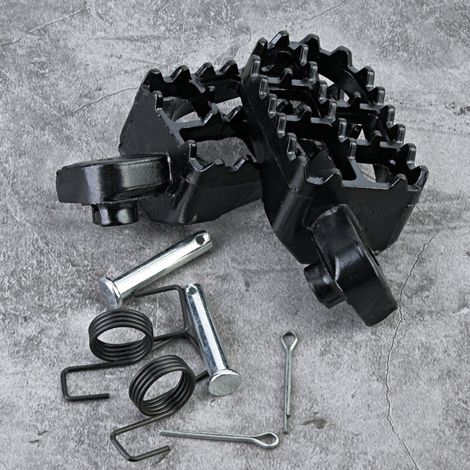 Fußrasten aus Aluminiumlegierung für Honda XR50R CRF50 CRF70 CRF80 CRF100F, 2er-Set, robust und leicht (1/5)