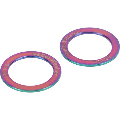 Rondelles de pédales de vélo allongées en alliage de titane, étanches et en acier inoxydable, réduisant la friction et le bruit, de couleur variée. (1/5)