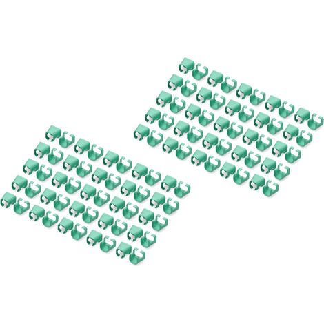 DIGITUS CLIPS DE COULEUR POUR CÂBLES PATCH RJ45 - ORGANISATION PAR COULEUR DES CÂBLES RÉSEAU - 100 PIÈCES - POUR CÂBLES LAN CAT