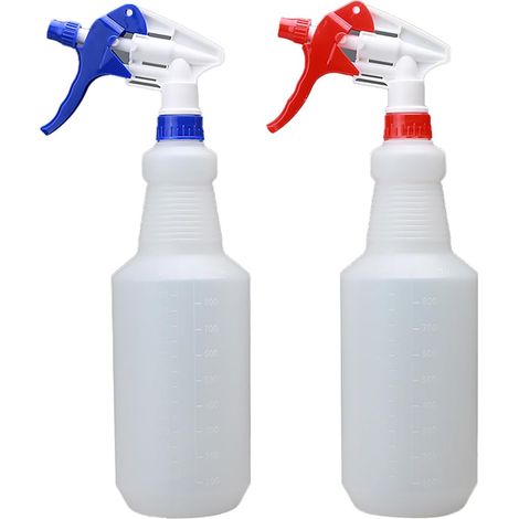 Lot de 2 vaporisateurs pompe 360° 1000 ml – résistants acides dilués, alcalins, huiles, graisses minérales (1/5)