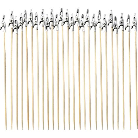 Pinces crocodiles fil métallique 85, pince longue queue fer pour porte-cartes DIY, outil modélisme, brochette bambou bâtonnet bois (1/5)