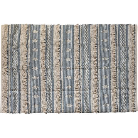 Alfombra Algodon 230X160X2 1600 Gr Azul TX204338 (1/4)