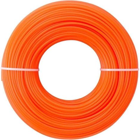 100m Fil Coupe Bordures 2,4 mm Diamètre Fil pour Débroussailleuse Nylon- (1/4)