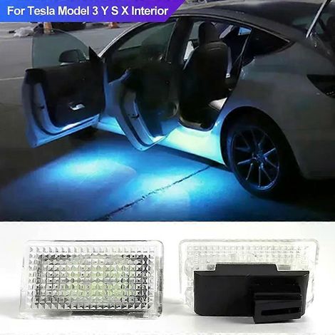 Ampoule LED ultra-lumineuse pour éclairage intérieur de plancher et de porte de coffre Tesla Model 3 YSX - Accessoires d'éclairage améliorés (1/5)