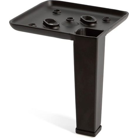 pata metálica hammer h100 - h120 acabado negro mate altura (h) 100