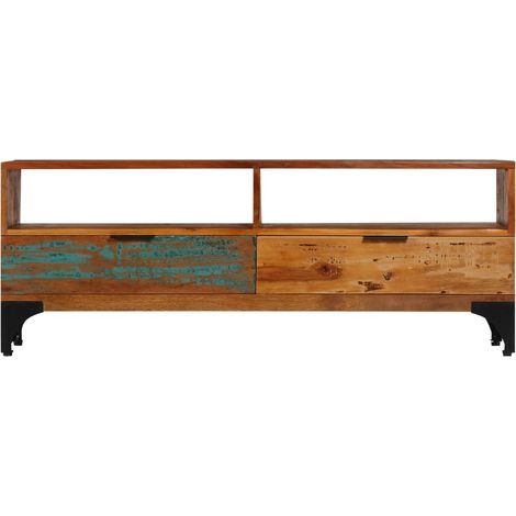 Maison Exclusive - TV-Schrank 118x35x45 cm Altholz Massiv