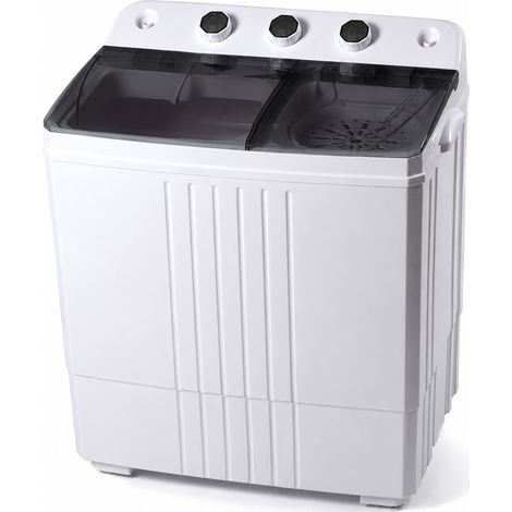 Lavatrice Compatta Semiautomatica 4.5Kg 260W con Centrifuga per Campeggio Viaggi (1/5)