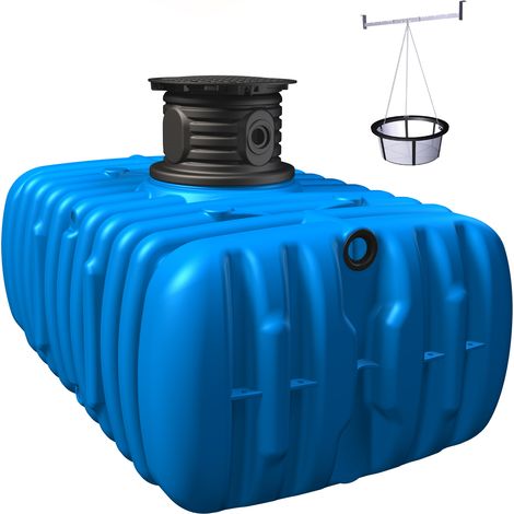 4rain FLAT M Flachtank-Set 3000 Liter inkl. Schachtverlängerung, Filterkorb und Traverse (1/5)