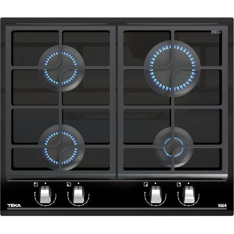 Teka GZC 64300 XBN - Encimera De Gas 4 Zonas Coccion Ancho 60 Cm