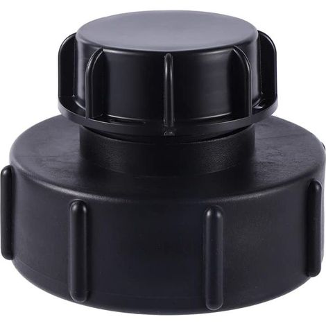 IBC Adaptateur S100x8 à Réduction S60x6 Filetage Grossier avec Bouchon Cuve Adaptateur de Réservoir IBC Adaptateur Robinet Tuyau Arrosage pour Vanne de Baril de Réservoir d'eau de Pluie Google (1/5)