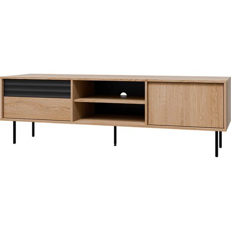 Mobile TV 2 ante Astra marrone e nero 180cm (1/5)