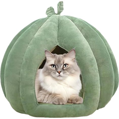 Cat Bed, Cat Bed - Enclosed Kennel for - Cave for, Thickened Halloween Pet Kennel, Shelter for Kittens, Small Dogs, Winter (1/5)