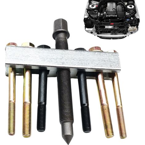 Extracteur De Poulie De Vilbrequin,Outil de Démontage Antidérapant Renforcé - Extracteur De Volant Moteur Pour Camion SUV Berline Véhicule Automobile Pompe À Eau AC Engrenage Frein Roulement (1/4)