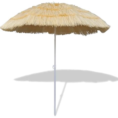 Sombrilla de playa, tejido resistente, protección UV, color caqui. (1/2)