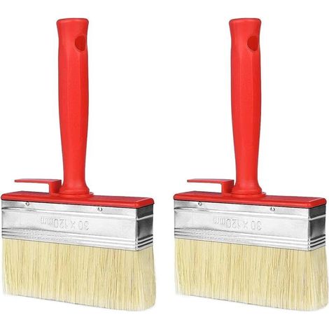 Pinceaux plats, 2 pièces Grand pinceau pour peinture murale 30 x 120 mm (1/5)