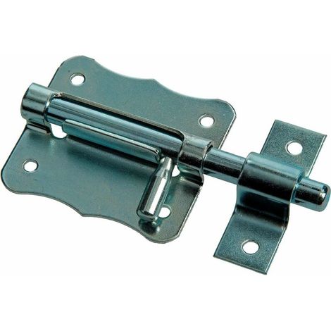 Verrou américain 40 x 40 x 8 targette pêne à entailler avec levier de manœuvre loquet cadenas fermeture porte extérieur portail vérou