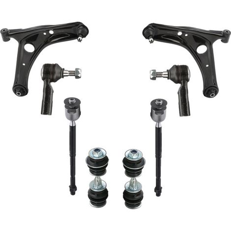KIT BRACCIO OSCILLANTE 8 PEZZI COMPATIBILE CON TOYOTA YARIS (P1) 1.3 (NCP10, SCP12) / Kit Sospensione Completo OE/OEM / Bracci Oscillanti + Testine Sterzo / Sostituzione Diretta OEM