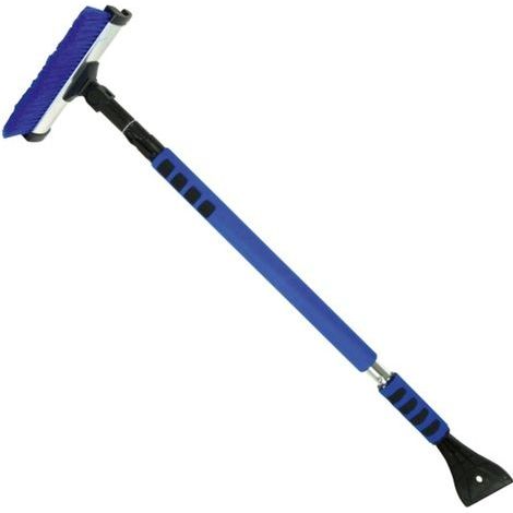 BROSSE A NEIGE 10CM + GRATTE GIVRE   TELESCOPIQUE 100/150CM