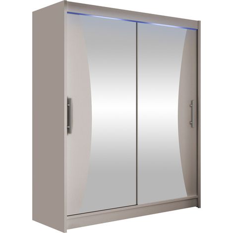 Armoire Closico Camera IX, Cachemire, 200x150x58cm, Portes d'armoire: Coulissantes, Nombre d'étagères: 5, LED: Disponible (1/4)