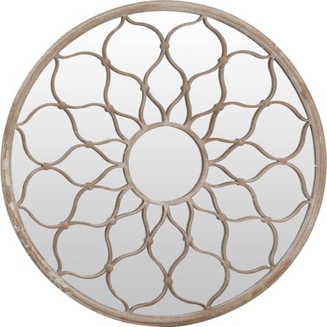 Maison Exclusive - Gartenspiegel Sand 40x3 cm Eisen Rund