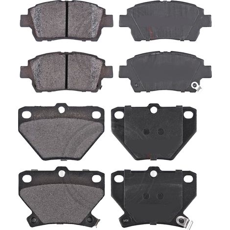 KIT PASTIGLIE FRENO ANTERIORI E POSTERIORI compatibile con VW CADDY V MVP / SPACE WAGON (SBB,SBJ) / PASTIGLIE FRENANTI AUTO OEM P 85 147  P 85 182,P 85 189 / SOSTITUZIONE DIRETTA / BASSA POLVERE / SIL (1/4)