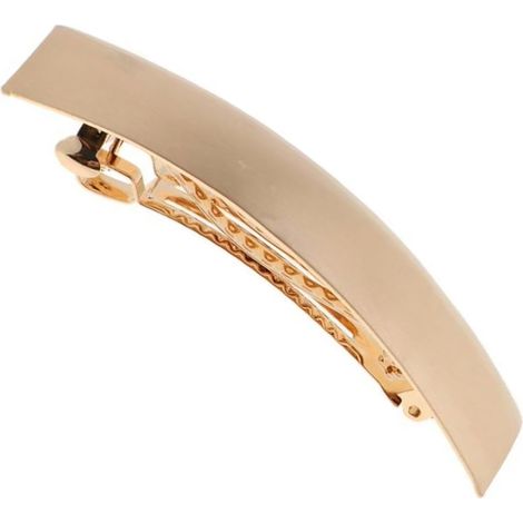 Barrette A Cheveux - Barrette A Ressort En Alliage - Pour Chignon Et Queue De Cheval - 9 cm X 2 cm - Or - 1 Piece (1/5)