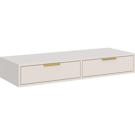 Selsey VENA - Schminktisch mit 2 Schubladen, Kaschmir, 110 cm (1/5)