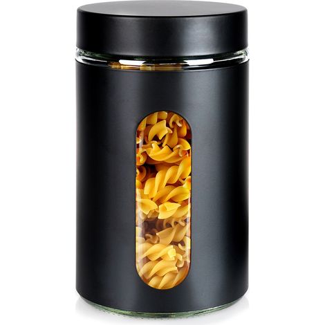 Recipiente de vidrio para productos a granel con tapón de rosca 1 l (1/5)