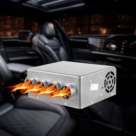 Universal 4 Ports Car LKW Underdash Heater KFZ Heizung Scheibenentfroster 12V (1/5)