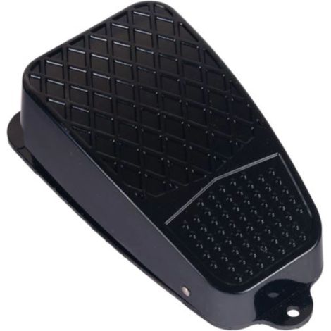 Interruttore a pedale 140x66 in alluminio nero (1NO/1NC) 10A FS2