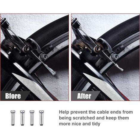 Lot de 4 câbles de frein universels pour vélo et vélo de route (1/2)