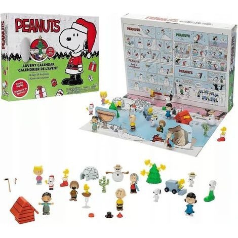 Calendrier de l'Avent Peanuts 2026, 24 jours de cadeaux, figurine à l'échelle 5 cm, Snoopy multicolore (1/5)