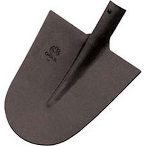 5PZ BADILE IN ACCIAIO PUNTA TONDA NORMALE - n°1 cm.26x26,5
