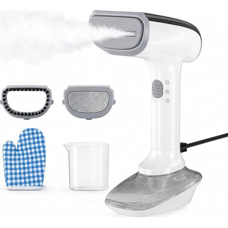 Défroisseur Vapeur 1200W, Chauffage Rapide 30s, Vapeur Continue 23g/min, Réservoir 300ml Détachable, Défroisseur Vapeur Portable pour Vêtements avec Accessoires (1/5)