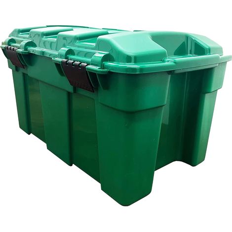 1 x 40L Strong Green Garden Storage Chest Trunk For Garden & Garages