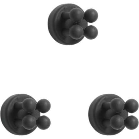 Crochet adhésif puissant étanche sans trace, fixation solide, en silicone, crochet multi-usages pour cuisine et salle de bain (1/5)