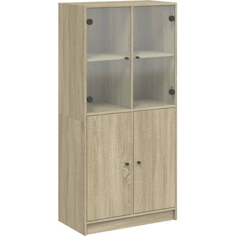 Maison Exclusive - Credenza con Ante Rovere Sonoma 68x37x142 cm Legno Multistrato