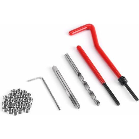30 pièces M5 filetages de réparation compatibles avec outils à main pour réparation automatique de machine de perçage (M5) (1/4)