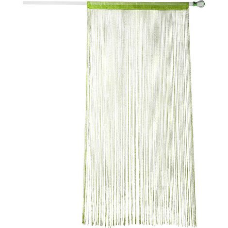 Rideau De Porte À Chaînes Et Glands Vert - En Polyester Pour Chambre Et Café - Décoration Intérieure - 1 Pièce (1/5)
