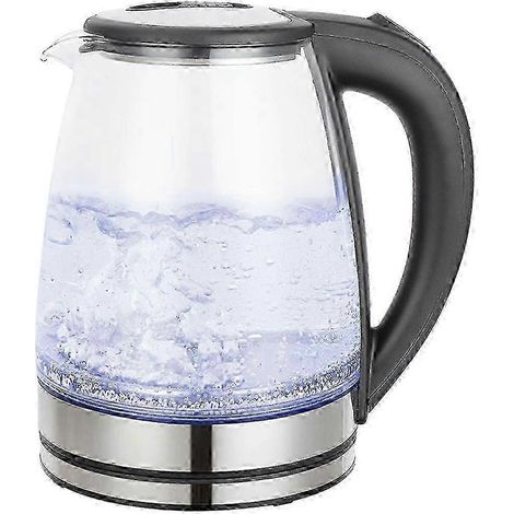 Bouilloire électrique en verre de 2 litres, ébullition rapide de l'eau, chauffe-eau, cafetière/théière, grande capacité, arrêt automatique, bouilloire intelligente pour un usage domestique. (1/5)