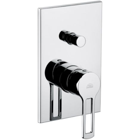 MISCELATORE MONOC. INCASSO DOCCIA CON DEVIATORE LINEA RINGO Cromo PAFFONI