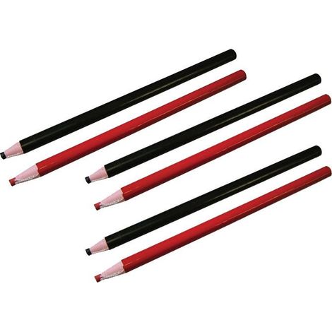 Faithfull FAITLMARKERS Ceramic Tile Markers in Black and Red - PACK OF 3