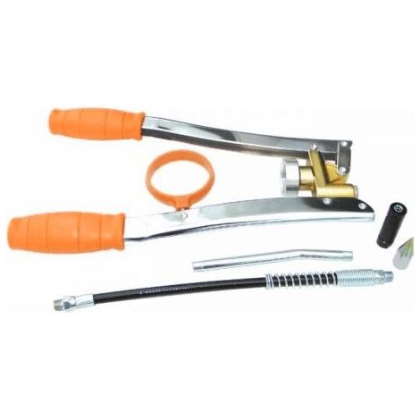Pompa per ingrassaggio Ama a 2 leve 500gr con tubo e testina