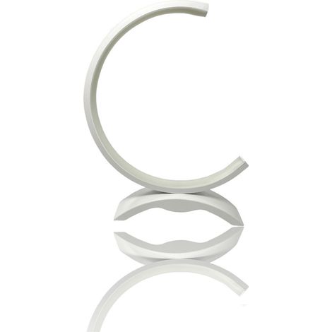 Lume da comodino a led 9 watt lampada da tavolo abat-jour stilizzata lumetto bianco luce illuminazione arredamento casa luce fredda 6500k (1/5)