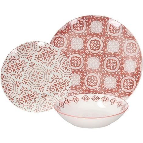 Set 18 Piatti Di Porcellana Coral (1/4)