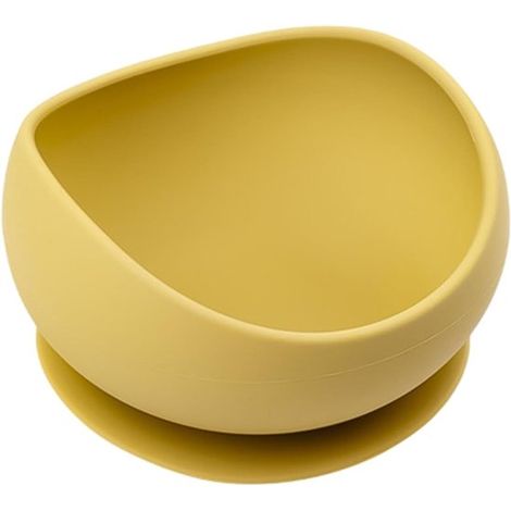 Ciotola per animali domestici, lettiera per gatti, lettiera per cuccioli, alimentazione sicura, base antiscivolo con ventosa, 12,5 cm, gialla (1/5)