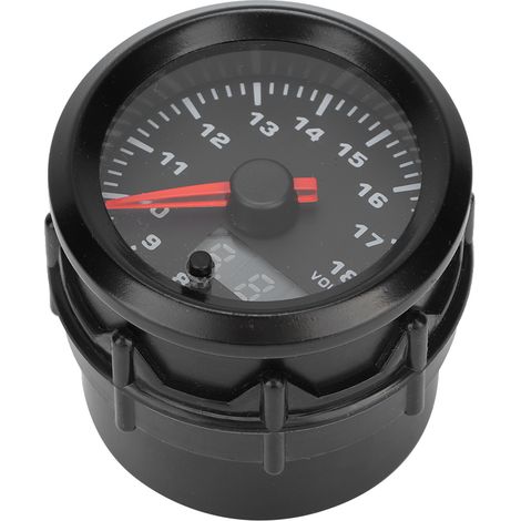 Voltmètre Voiture 2en1 52mm Compteur de Tension Numérique à Moteur Pas-à-Pas (1/3)