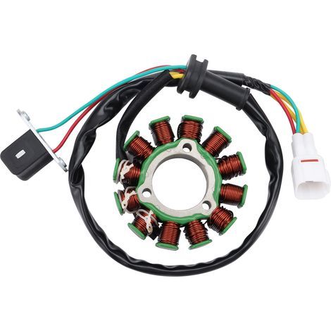 High-performance stator coils compatible with the generator systems of Suzuki RMZ250/RMZ450 (2013-2016) four-stroke off-road vehicles for conversion and upgrades (1/4)